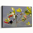 Black and white landscape art painting of Seychelles on framed canvas, ideal for bedroom wall decor.
