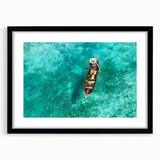Extra large framed wall art featuring a colorful abstract scenery of Malaysia, with textured elements.