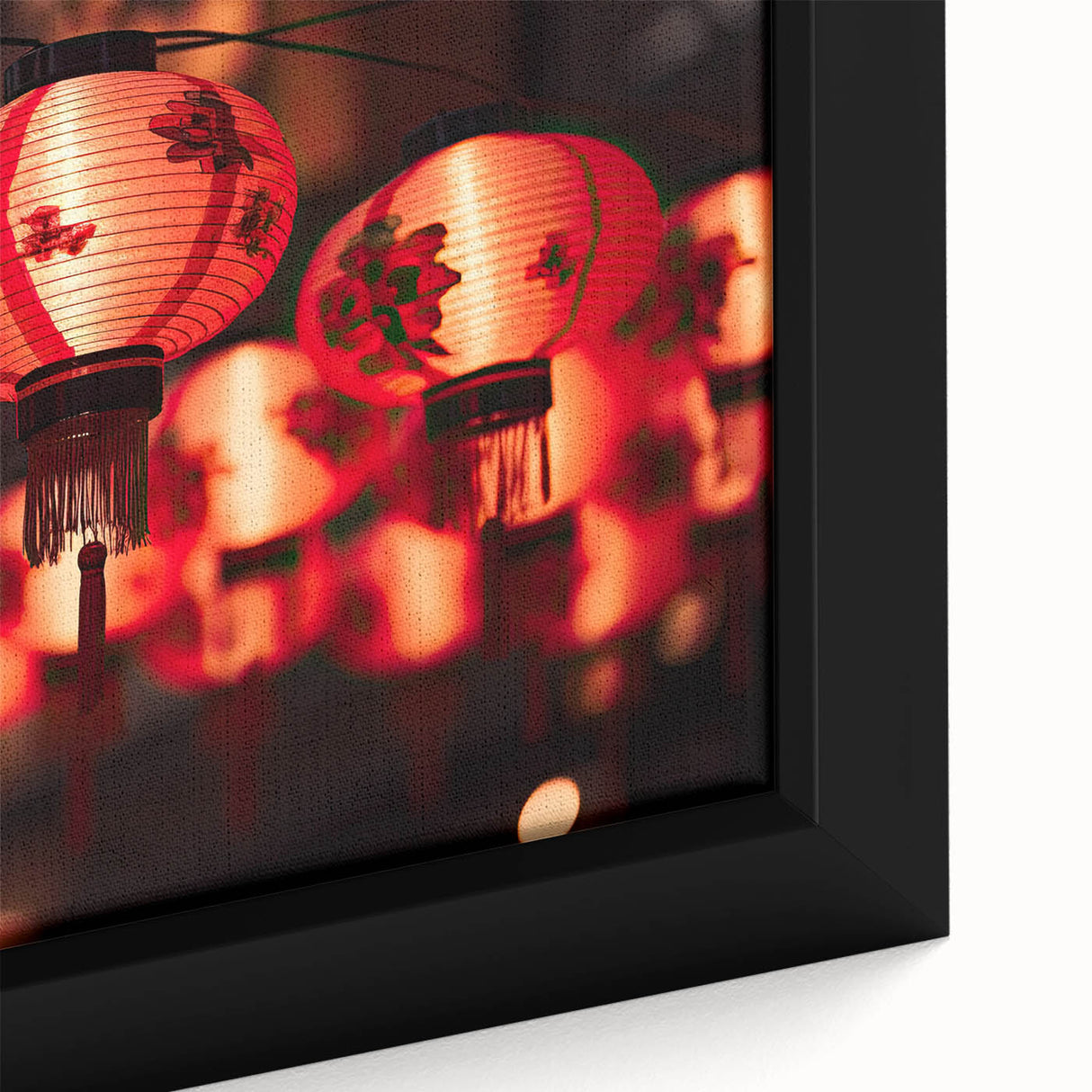 Extra large framed canvas featuring a textured depiction of the Singapore skyline in monochrome with colorful accents.