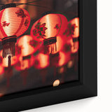Extra large framed canvas featuring a textured depiction of the Singapore skyline in monochrome with colorful accents.