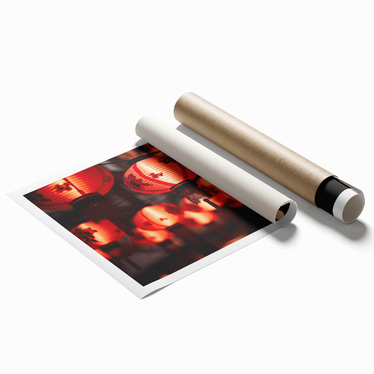 Extra large rolled print of Singapore scenery with vibrant floral elements, ideal for classy bathroom wall art.