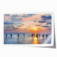 Extra large rolled print of a serene Sri Lankan landscape, featuring lush greenery and soft blue skies.