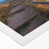 Art deco poster of Adelaide scenery in muted earth tones on rolled canvas, suitable for dining room or bathroom wall art.