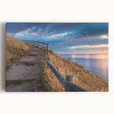 Black and white print of Adelaide scenery on large stretched canvas, suitable for kitchen wall art.