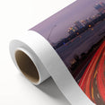 Art deco poster of Perth skyline in pastel shades on rolled canvas, suitable for nursery wall art or dining room decor.