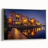 Framed canvas of a vintage-style Queensland landscape in black and white, ideal for bedroom wall art.