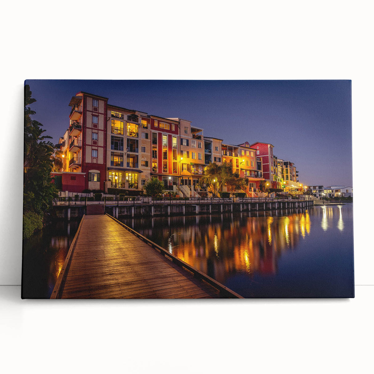 Black and white stretched canvas of Queensland scenery, ideal for kitchen wall art or bedroom ambiance.