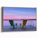 Framed canvas wall art depicting a vintage-style Manitoba landscape in black and gold tones, ideal for bedroom decor.