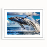 Abstract art print of New Brunswick scenery in muted earth tones, framed with a white mat.