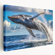 Scenic New Brunswick landscape on stretched canvas, featuring serene green and blue tones, ideal for kitchen wall art.