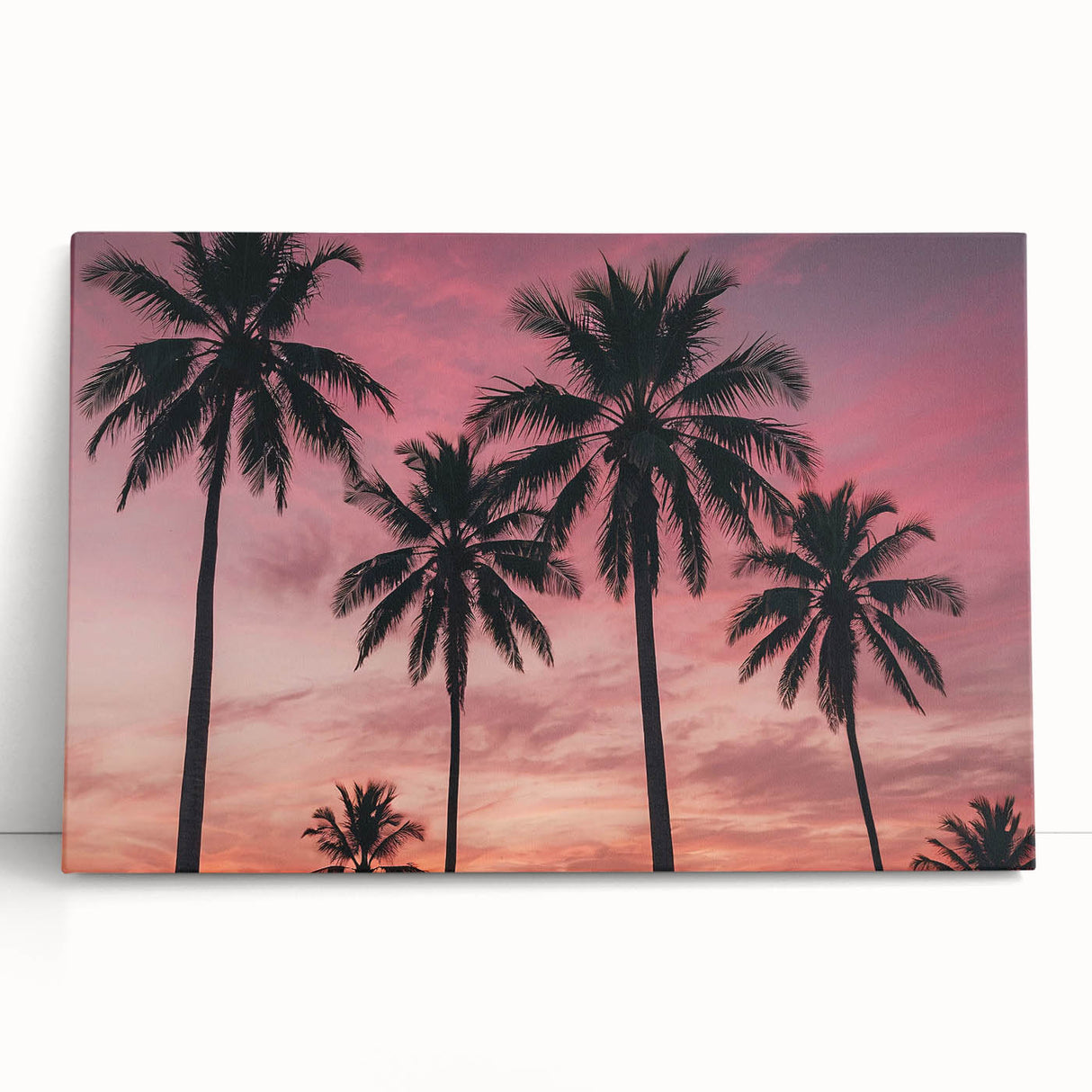 Black and white photo of a Caribbean beach on large stretched canvas, suitable for kitchen wall art.