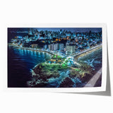 Extra large rolled print of El Salvador scenery with vibrant floral elements, ideal for art wall dining room.