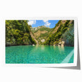 Extra large rolled print featuring a scenic Albanian landscape with vibrant greenery and floral elements.