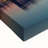 Black and white landscape art painting of a Croatian coastal scene on stretched canvas, suitable for bedroom decor.