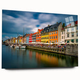 Large abstract wall art of a European scenery in Denmark, printed on acrylic glass.