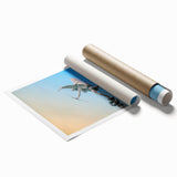 Extra large rolled print of Piccadilly, England, featuring vibrant floral designs, ideal for classy bathroom wall art.