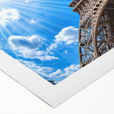 Art deco poster of Paris scenery in muted earth tones on rolled canvas, suitable for dining room decor.