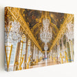 Large art print of Versailles scenery in muted earth tones on stretched canvas, suitable for kitchen wall art.