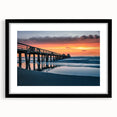 Extra large framed print depicting a colorful abstract art of Naples scenery in vibrant hues, ideal for living room decor.