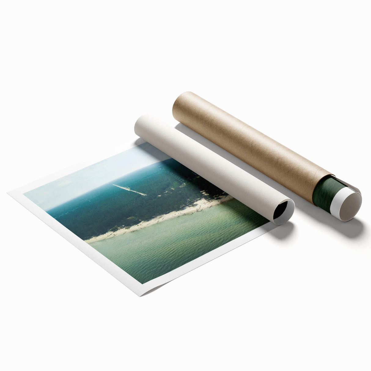 Extra large rolled print of a floral scene in Latvia, in soft pastel colors.