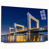 Acrylic print of Amsterdam scenery in muted earth tones, ideal for bedroom or dining room art.