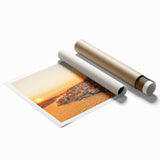 Rolled print of Porto, Portugal, in soft pastel shades, ideal for classy bathroom wall art.