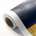 Art Deco style poster of a European scenery in pastel shades on rolled canvas, ideal for nursery wall art.