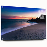 Acrylic print of Cabo San Lucas scenery in muted earth tones, ideal for bedroom or dining room art.