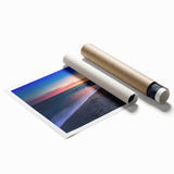 Extra large rolled print of Cabo San Lucas scenery with vibrant sea and sky hues, ideal for classy bathroom wall art.