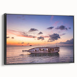 Black and white framed canvas of Oaxaca landscape, ideal for bedroom wall decor with a vintage poster art style.