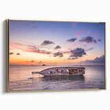 Framed canvas of a vintage-style Oaxaca landscape in muted gold and black tones, ideal for bedroom wall art.