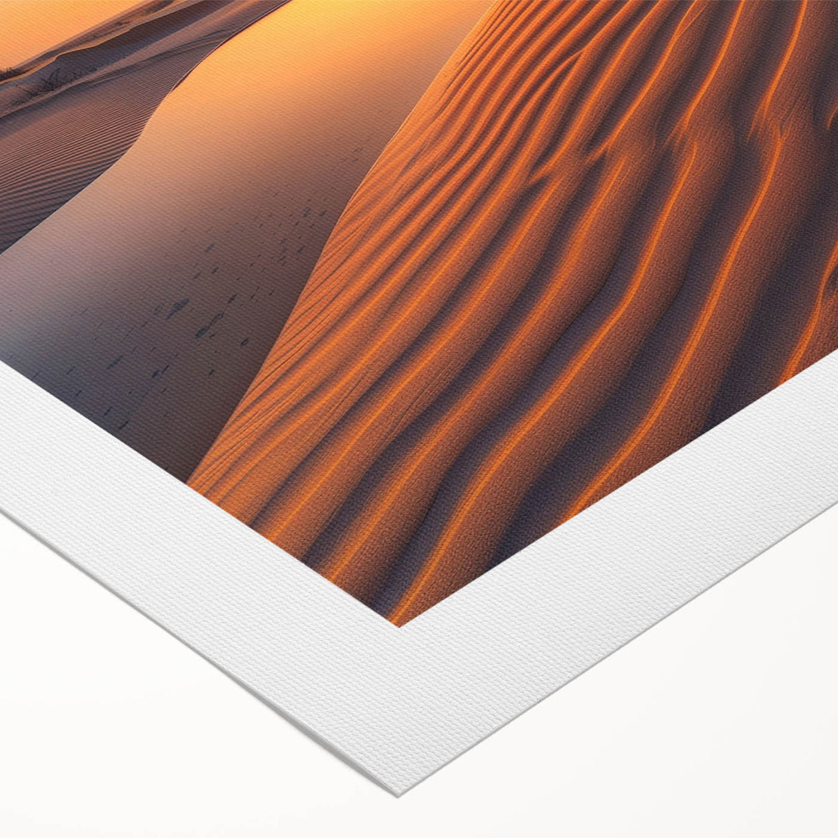 Art deco poster featuring a Middle Eastern scenery in muted earth tones on rolled canvas, ideal for dining room wall art.