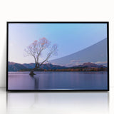 Large abstract wall art depicting Otago, New Zealand landscape in muted earth tones on a framed acrylic.