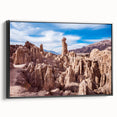 Black and white framed canvas of a Bolivian landscape, ideal for bedroom wall art with a vintage poster style.