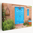 Panoramic view of Santiago, Chile on stretched canvas with vibrant city colors, ideal for kitchen wall art.