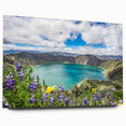 Acrylic print of a large abstract depiction of South America, using earthy tones, ideal for dining room decor.