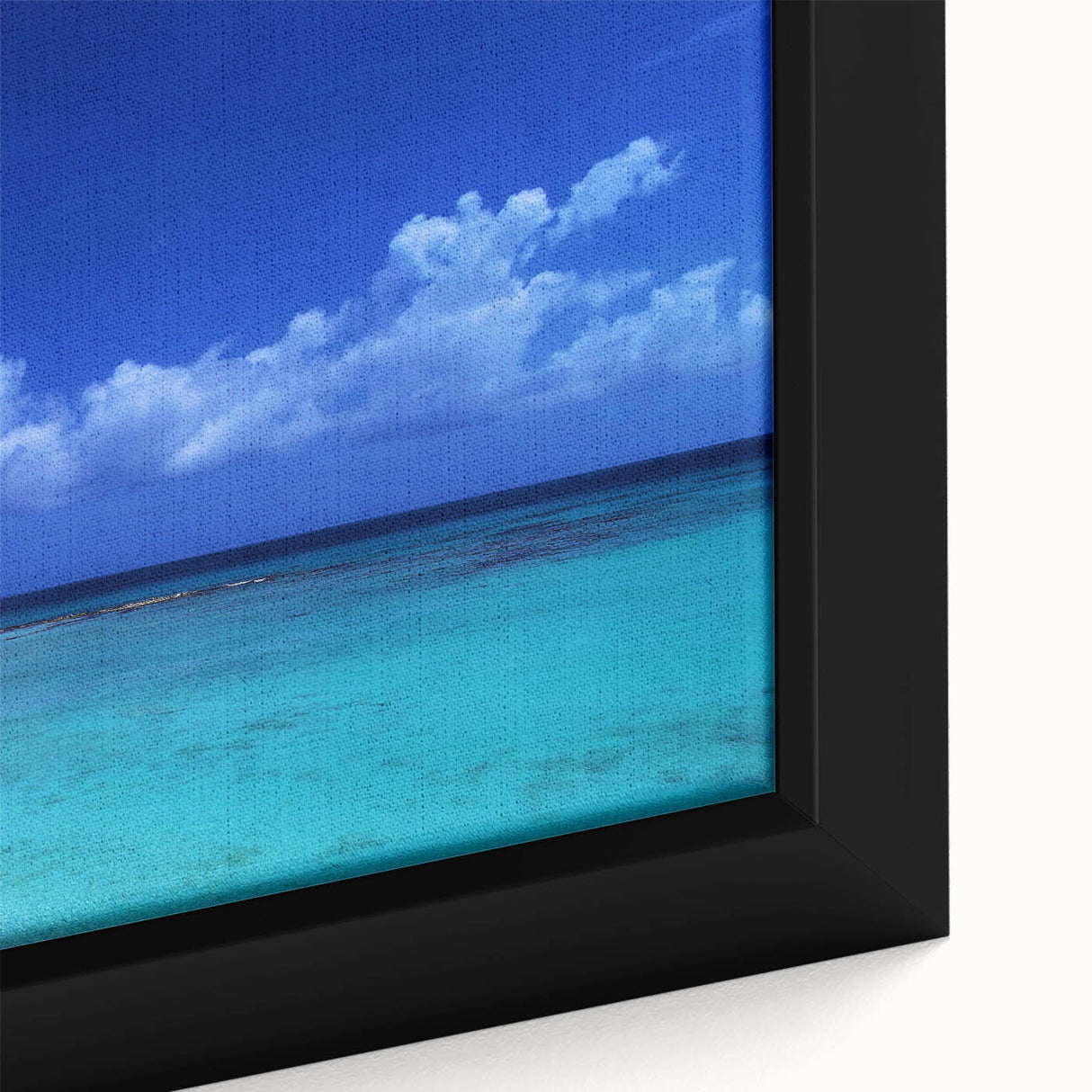Framed canvas of a textured, colorful depiction of a Venezuelan landscape, ideal for living room decor.