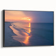 Black and white framed canvas of Alabama landscape art paintings, ideal for bedroom wall decor.