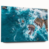 Acrylic print of Big Sur landscape in subdued earth tones, ideal for bedroom or dining room decor.