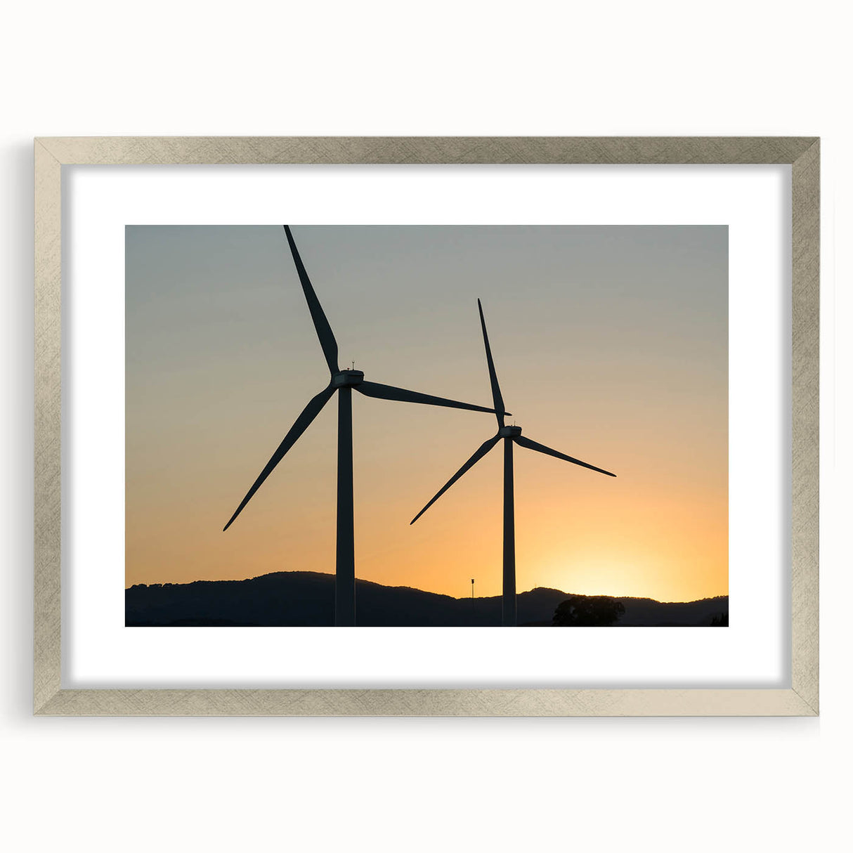 Textured abstract art print of Sacramento scenery in muted earth tones on a framed canvas, suitable for bedroom decor.