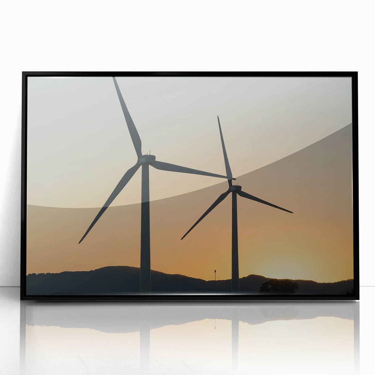 Large abstract wall art depicting Sacramento scenery in black and white tones on a framed acrylic.