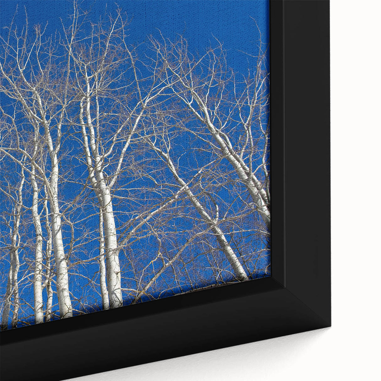 Extra large framed canvas depicting a textured, colorful Aspen, Colorado scenery, ideal for living room decor.