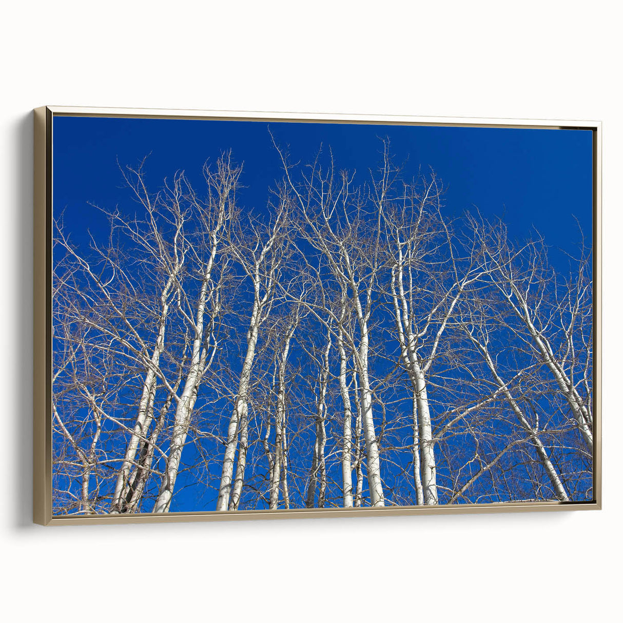Framed canvas wall art depicting a vintage-style landscape of Aspen, Colorado in muted earth tones, ideal for bedroom decor.