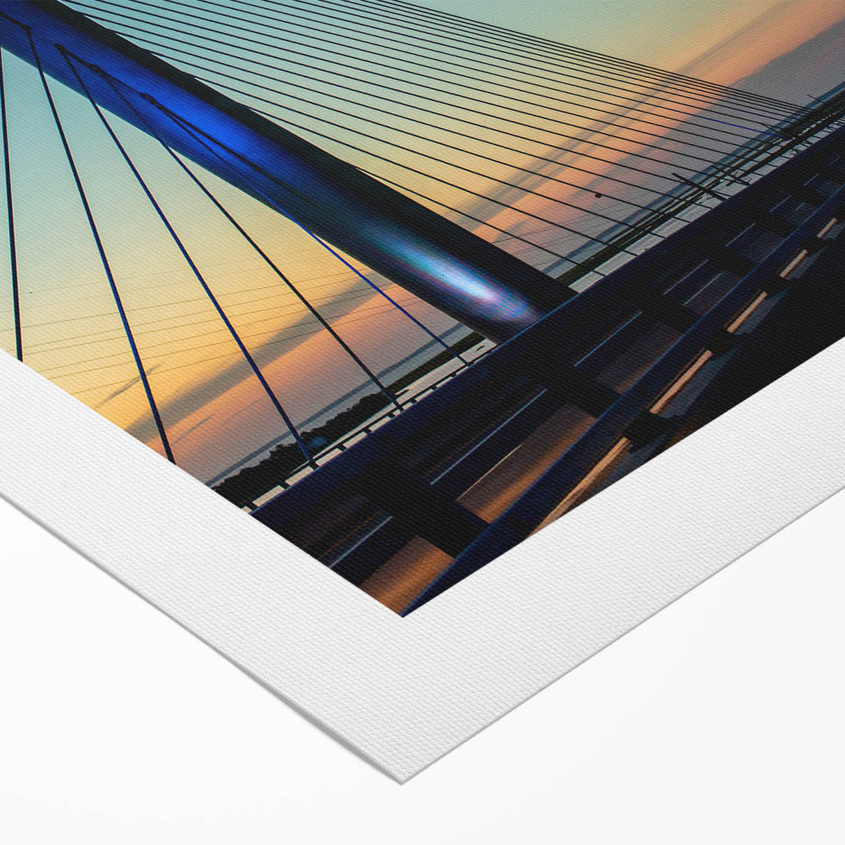Art deco poster featuring a Delaware landscape in muted earth tones on rolled canvas, suitable for dining room decor.