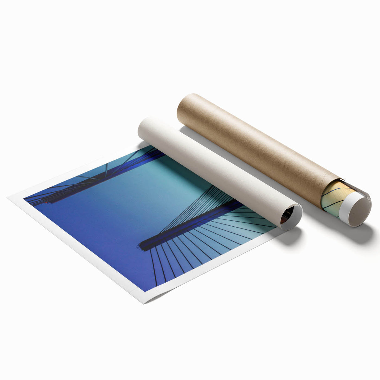 Extra large wall art featuring Delaware scenery in soft pastel shades on a rolled canvas.
