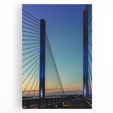 Black and white photograph of Delaware scenery on a large stretched canvas, ideal for kitchen wall art.