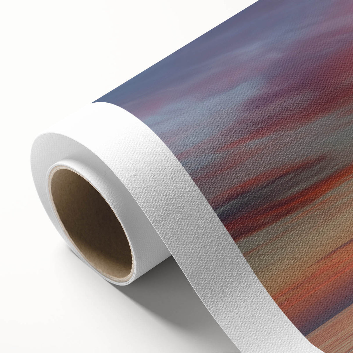 Art Deco poster of Lake Michigan with soft blue and cream tones on rolled canvas, ideal for nursery wall art.