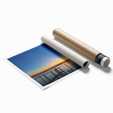 Extra large rolled print of Annapolis scenery with floral elements in soft hues, ideal for classy bathroom wall art.