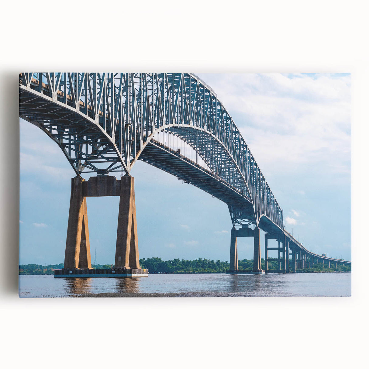 Black and white panoramic photo of the Baltimore skyline on stretched canvas, ideal for kitchen wall art.