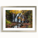 Textured abstract art print of Michigan's Upper Peninsula in muted earth tones, framed with a silver mat.